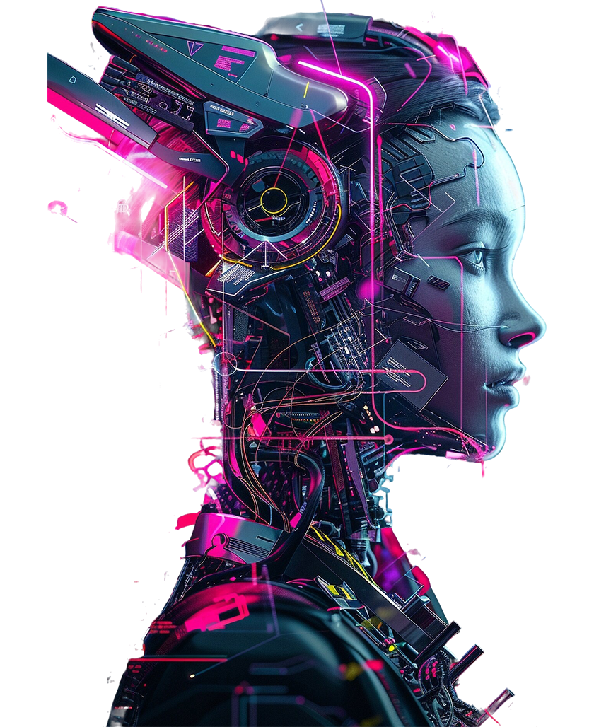 Futuristic technology visual